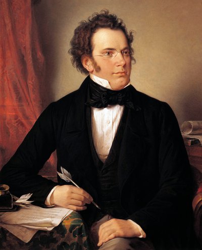 Franz Schubert by Wilhelm August Rieder